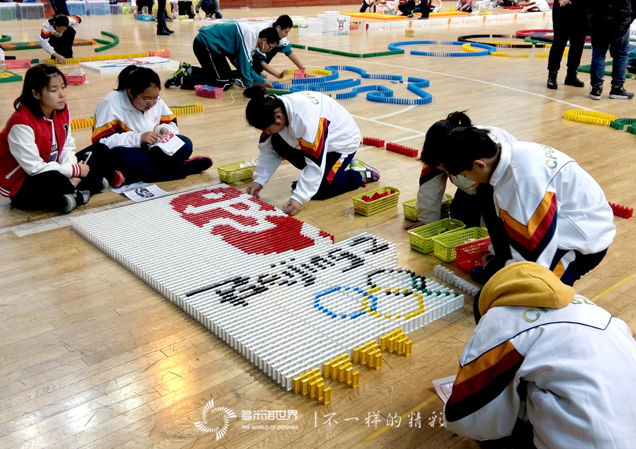 迎冬奥昌平青少年多米诺展演